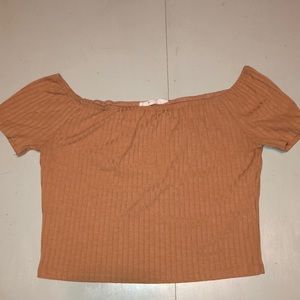 Off the shoulder crop top